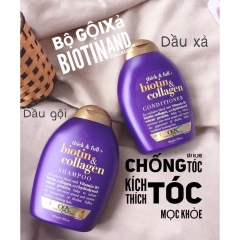 DẦU GỘI VÀ XẢ BIOTIN COLLAGEN TRỊ RỤNG TÓC KÍCH MỌC TÓC