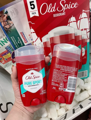 LĂN KHỬ MÙI DẠNG SÁP OLD SPICE PURE SPORT HIGH ENDURANCE DEODORANT ALUMINUM FREE 68G