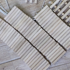 Thang gỗ uốn 10x25cm, 40cm, 50cm leo trèo cho hamster, ốc mượn hồn, hang trú ẩn hình thang