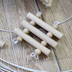 Thang gỗ uốn 10x25cm, 40cm, 50cm leo trèo cho hamster, ốc mượn hồn, hang trú ẩn hình thang