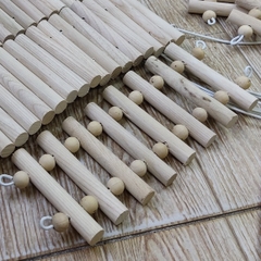 Thang gỗ uốn 10x25cm, 40cm, 50cm leo trèo cho hamster, ốc mượn hồn, hang trú ẩn hình thang