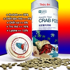 Thức ăn cho ốc mượn hồn và cua cảnh cung cấp đầy đủ chất dinh dưỡng cần thiết