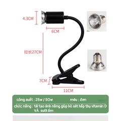 Đèn uva uvb chống cháy sưởi ấm cho bò sát hấp thu vitamin D