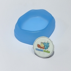 COMBO 2 Bát ăn chén nước màu xanh có thể kết hợp 2 cái làm bát ăn chống kiến