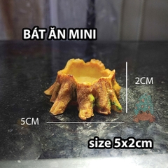 Bát ăn mini hình gốc cây xinh xắn cho thú cưng nhỏ