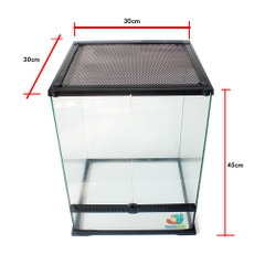Chuồng kính 30x30x45cm cửa mở dành cho bò sát hoặc cây cảnh