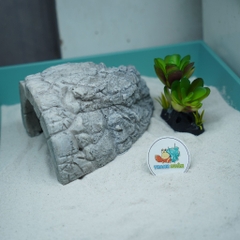 Hang trú ẩn cho ốc mượn hồn, bò sát nhỏ màu xám chống thấm nước, chống lật đổ