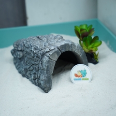 Hang trú ẩn cho ốc mượn hồn, bò sát nhỏ màu xám chống thấm nước, chống lật đổ