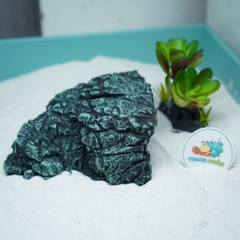 Hang trú ẩn nhựa đúc màu xanh rêu cho bò sát, ốc mượn hồn chống thấm nước, chống lật đổ