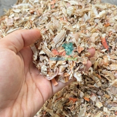 Hộp 100Gam vỏ ghẹ , vò bề bề . vỏ tôm hỗn hợp say vụn thức ăn cho ốc mượn hồn và thủy sản