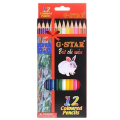 BÚT CHÌ MÀU GỖ G-STAR 12 MÀU (HỘP)