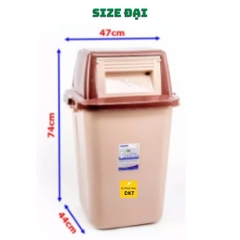 THÙNG RÁC NẮP LẬT ĐẠI 74X47X44 CM (CÁI)