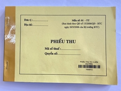 PHIẾU THU 3 LIÊN (QUYỂN)