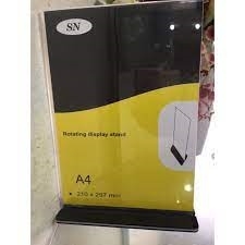 BẢNG MENU DỌC ĐẾ ĐEN SN A4 (CÁI)