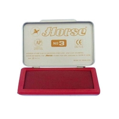 Tampon dấu Horse No.03 màu đỏ (hộp)