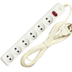 Ổ CẮM ĐIỆN 6 LỖ TRẮNG (CÁI)