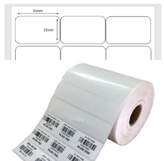 GIẤY IN MÃ VẠCH 3 TEM 35X22MM (CUỘN)