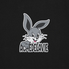 1858 - Áo ADLV Cartoon Rabbit Đen ADLV-SSACTB-BLK [HÀNG CHÍNH HÃNG]