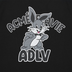 1858 - Áo ADLV Cartoon Rabbit Đen ADLV-SSACTB-BLK [HÀNG CHÍNH HÃNG]