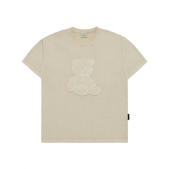 956 -  Áo ADLV Bear Applique Pigment Washing SS2024 - Be Beige - Code ADLV-24SS-SSABAQ-BEG [HÀNG CHÍNH HÃNG]