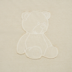 956 -  Áo ADLV Bear Applique Pigment Washing SS2024 - Be Beige - Code ADLV-24SS-SSABAQ-BEG [HÀNG CHÍNH HÃNG]