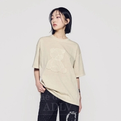 956 -  Áo ADLV Bear Applique Pigment Washing SS2024 - Be Beige - Code ADLV-24SS-SSABAQ-BEG [HÀNG CHÍNH HÃNG]