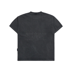 955 -  Áo ADLV Bear Applique Pigment Washing SS2024 - Xám Than Chì - Code ADLV-24SS-SSABAQ-CHA [HÀNG CHÍNH HÃNG]