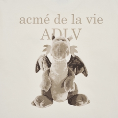 655 -  Áo ADLV Fuzzy Dragon Artwork 2024 - Rồng Trắng - Trắng Sữa - Code ADLV 24SS SSAFDG CRM [HÀNG CHÍNH HÃNG]