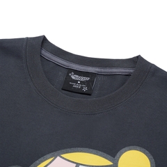 1036 -  Áo ADLV The Powerpuff Girls X Acmedelavie Big Printing Artwork - Đen Chì - Code ADLV 24SS SSBAPG CHA [HÀNG CHÍNH HÃNG]