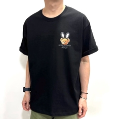 2194 - Áo ADLV Fuzzy Font Rabbit Bear Doll Đen Acmé de la vie ADLV-24SS-SSLRBR-BLK [HÀNG CHÍNH HÃNG]