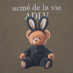 2193 - Áo ADLV Fuzzy Font Rabbit Bear Doll Caco Acmé de la vie ADLV-24SS-SSLRBR-CCA [HÀNG CHÍNH HÃNG]
