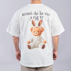 2195 - Áo ADLV Fuzzy Font Rabbit Bear Doll Cream Acmé de la vie ADLV-24SS-SSLRBR-CRM [HÀNG CHÍNH HÃNG]