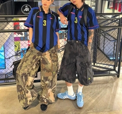 1684 - Áo Adidas Originals Jcquard Jersey Semi Lucid Blue / Black KD2307 - Xanh Dương Đen [HÀNG CHÍNH HÃNG]