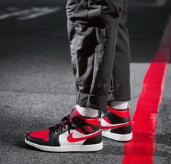 081 -  Giày Nike Air Jordan 1 Mid Bred Toe 554724 079 / 554724 066 [HÀNG CHÍNH HÃNG]