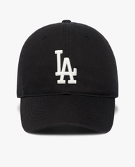 417 -  Nón MLB Unstructured Ball cap - Đen - LA Trắng To [HÀNG CHÍNH HÃNG]