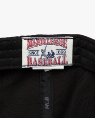 417 -  Nón MLB Unstructured Ball cap - Đen - LA Trắng To [HÀNG CHÍNH HÃNG]