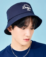 389 -  Nón MLB Bucket Unstructured Ball cap - Len - Xanh Navy - LA Dodgers Trắng [HÀNG CHÍNH HÃNG]