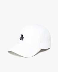 411 -  Nón MLB Unstructured Ball cap - Trắng - LA Đen Nhỏ [HÀNG CHÍNH HÃNG]