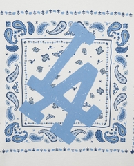 1026 -  Áo MLB LA Paisley Big Logo One Point LA Dodgers - Trắng - Code 3ATSI0133 07WHS [HÀNG CHÍNH HÃNG]