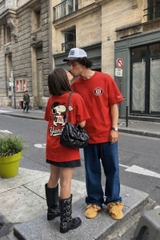 2183 - Áo New Era Snoopy Yankees Đỏ [HÀNG CHÍNH HÃNG]