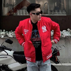 2185 - Áo Bomber New Era NY New York Yankee Đỏ [HÀNG CHÍNH HÃNG]