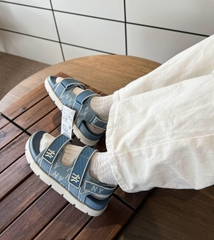 1051 -  Sandal MLB Liner Denim Monogram New York Yankees Blue - Code 3ASDTPD43 50BLS [HÀNG CHÍNH HÃNG]