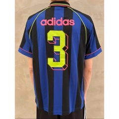 1684 - Áo Adidas Originals Jcquard Jersey Semi Lucid Blue / Black KD2307 - Xanh Dương Đen [HÀNG CHÍNH HÃNG]