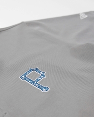 2166 - Áo Polo New Era Pennant Big P Xám [HÀNG CHÍNH HÃNG]