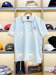 2231 - Áo Polo New Era NY Mono Beige Vàng [HÀNG CHÍNH HÃNG]