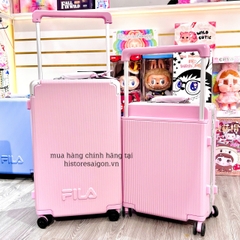 1321 - Vali Fila Hồng Size Cabin 22 Xách Tay Embossed Logo [HÀNG CHÍNH HÃNG] [HÀNG CHÍNH HÃNG]