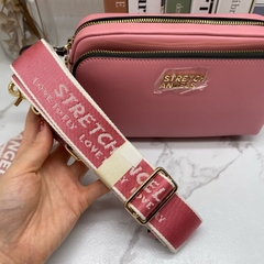 605 -  Túi Đeo Chéo Stretch Angels Panini Metal Logo Solid Bag Pink Màu Hồng SUMR01911-PK [HÀNG CHÍNH HÃNG]