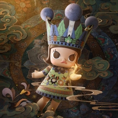 1258 - Molly Dun Huang 400% - Mô Hình MEGA ROYAL MOLLY Shana Chang.Dun Huang 400% POP MART 6941848220981 [CHÍNH HÃNG]