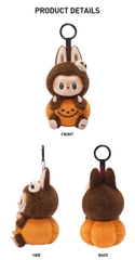 1200 - Labubu Halloween POPMART Labubu Bí Ngô The Monster Happy Halloween Party Series Sitting Pumpkin Vinyl Plus Pendent Size 15cm [HÀNG CHÍNH HÃNG]