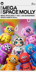1501 - Molly Jon Burgerman Space Cadet 400% - POPMART MEGA SPACE MOLLY 400% JON BURGERMAN SPACE CADETS Series Set 6 Bé [CHÍNH HÃNG]